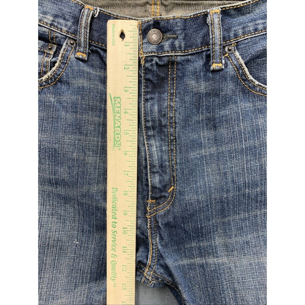 Levi's 505 Denim Jeans Men's Regular Fit Size 38X30 Blue Stretch Dark Wash - Picture 5 of 16